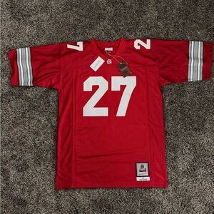 NEW MITCHELL & NESS OHIO STATE BUCKEYES LEGENDS EDDIE GEORGE FOOTBALL JERSEY XLT